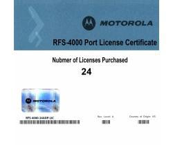 Лицензии Extreme Networks (Motorola) для RFS4000, 24 adaptive licenses RFS-4010-ADP-24