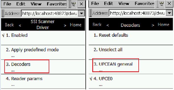 Zebra (Motorola) MC9090 DataWedge