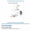 Шаговый двигатель привода материала TSC PEX-2000, правый (SP-PEX-2000-0040) фото 2