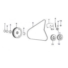 Zebra Перемоточная система в сборе (шкив и ремень) P1083320-058 для Zebra ZT610 фото 1