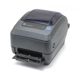 Принтер этикеток термотрансферный Zebra GX430t (GX43-102421-000), 300 dpi, 4'', Ethernet, отделитель
