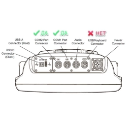 Кабель между VC5090 и LS3XX8, DS3XX8, COM, 8 pin, 25-71917-02R, Zebra (Motorola) фото 2