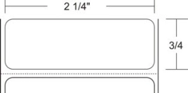 Zebra 800262-075, Этикетки Z-Select 2000D 57х19 мм (3315 эт., TLP)
