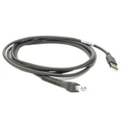 Кабель Zebra CBA-U23-S07ZAR, USB PowerPlus, 7 футов, прямой