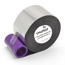 Риббон UnaProf WAX/RESIN NE 55 мм x 1100 м UP505 1" IN черный 813520011055BK