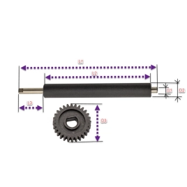Прижимной резиновый ролик Zebra ZD220T, ZD230T, ZD888T фото 3