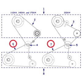 Zebra Ремень привода перемотки принтера 110Xi4, 140Xi4, 170Xi4, 220Xi4, 105SL Plus (P1006072) фото 1