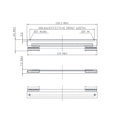 Печатающая головка ROHM KD3004-KAGW00A, 300 dpi фото 2