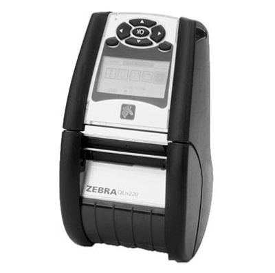 Мобильный принтер этикеток Zebra QLn220 QN2-AUNAEM10-00, 802.11n, Mfi + Ethernet, 128M RAM 256M Flash, DT/Linered Platen.Ref фото 1