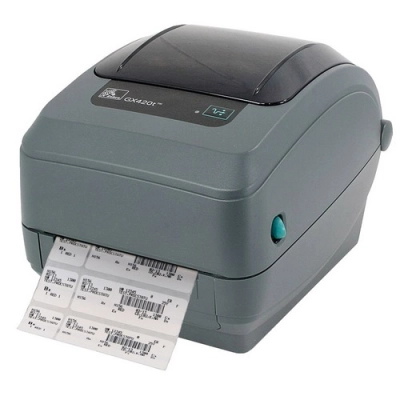Принтер этикеток термотрансферный Zebra GX420t (GX42-100410-000), 203 dpi, 152 мм/c, до 104 мм, RS, USB, Ethernet.Ref фото 1