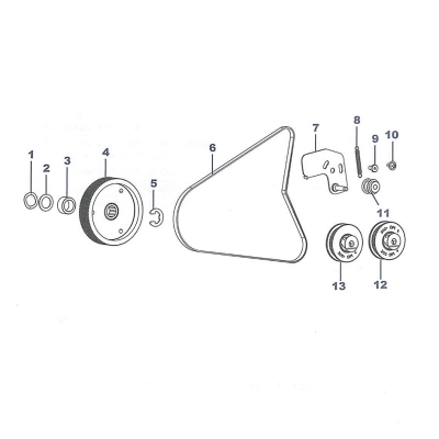 Zebra Перемоточная система в сборе (шкив и ремень) P1083320-058 для Zebra ZT610 фото 1