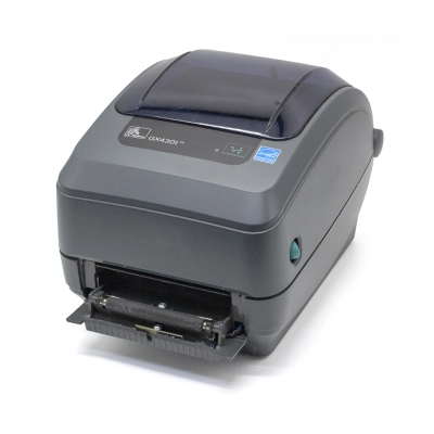 Принтер этикеток термотрансферный Zebra GX430t (GX43-102721-000), 300 dpi, 4'', Wi-Fi, дисплей, отделитель фото 1