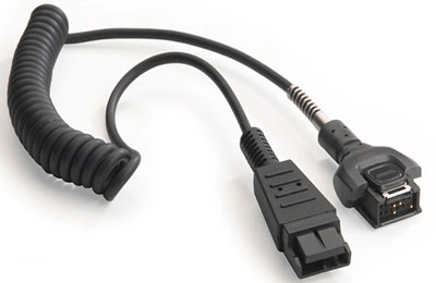 Zebra 25-155758-01R, CBL:MC95 HEADSET ADAPTER;QD VXI COILED фото 1