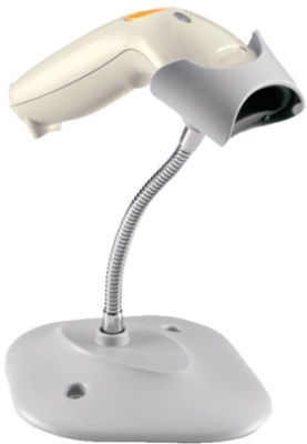 Zebra LS1203-1AZK0100SR, Сканер штрих-кода: LS1203 белый, кабель ps\2, подставка, блок питания фото 1
