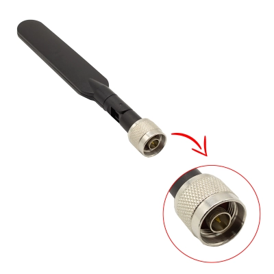 Антенна WiFi 2GHz, 2dBi / 5GHz, 4dBi, N-male, 170mm.Аналог01 фото 1