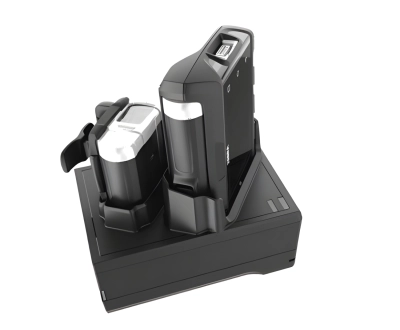 Zebra CRD-NWTRS-2SUCH-01, Зарядное устройство WT6000/RS6000 TWO SLOT CHARGE/USB SHARECRADLE; ALLOWS TO CHARGE 1 WEARABLE TERMINAL AND 1 RING SCANNER. фото 1