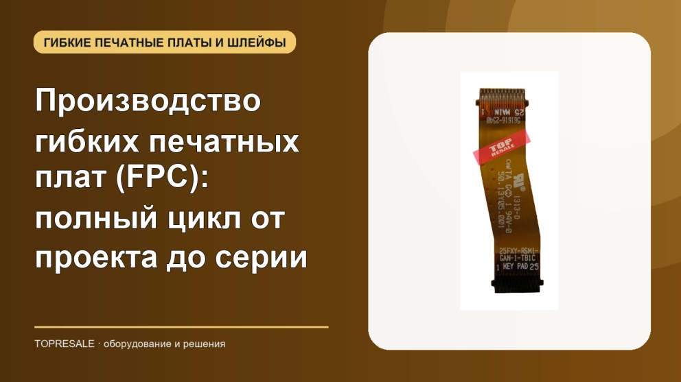 Производство гибких печатных плат (FPC): полный цикл от проекта до серии