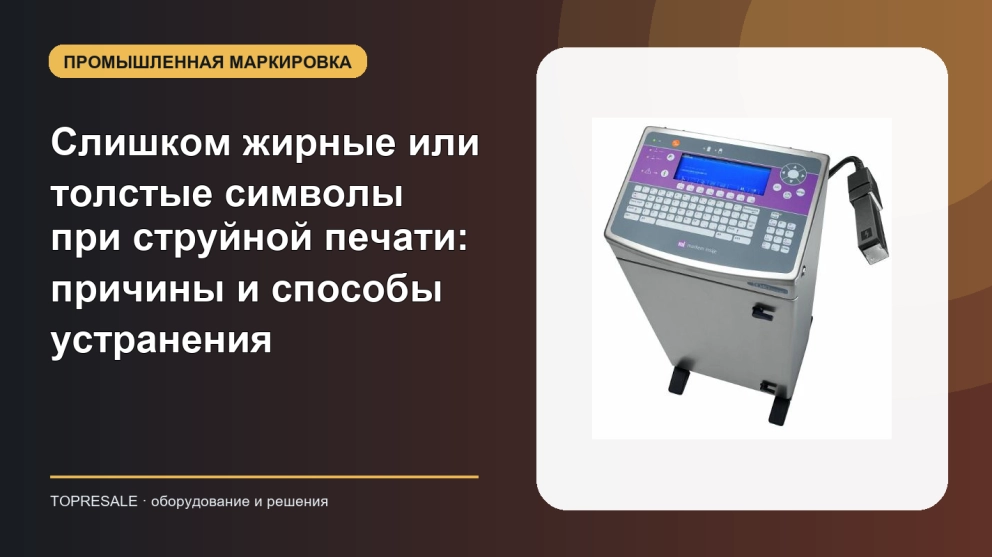 Слишком жирные или толстые символы при струйной печати: причины и способы устранения
