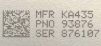 Маркировка деталей с помощью технологии Direct Part Marking (DPM)