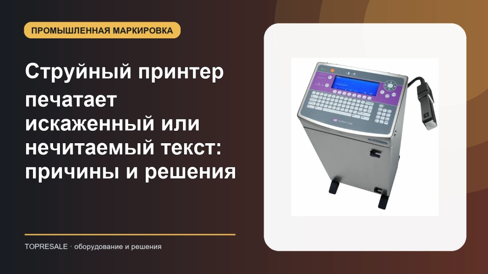 Струйный принтер печатает искаженный или нечитаемый текст: причины и решения