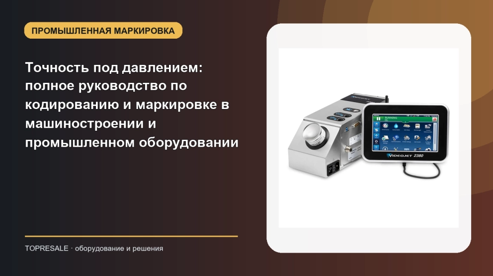 Точность под давлением: полное руководство по кодированию и маркировке в машиностроении и промышленном оборудовании
