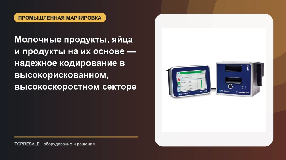 Молочные продукты, яйца и продукты на их основе — надежное кодирование в высокорискованном, высокоскоростном секторе