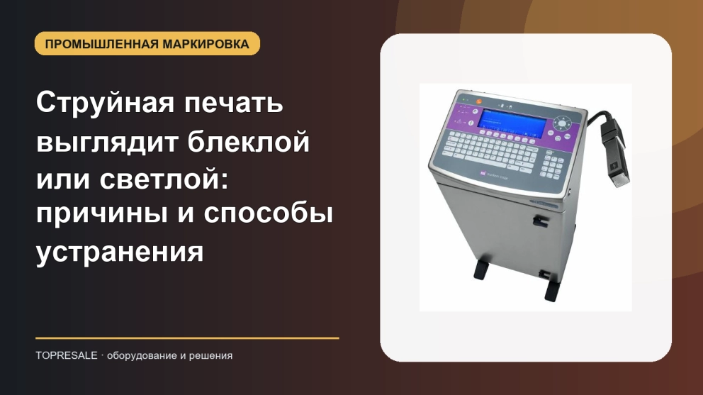 Струйная печать выглядит блеклой или светлой: причины и способы устранения