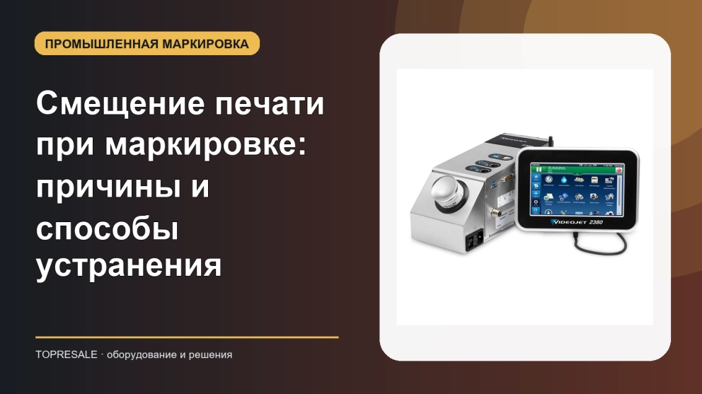 Смещение печати при маркировке: причины и способы устранения