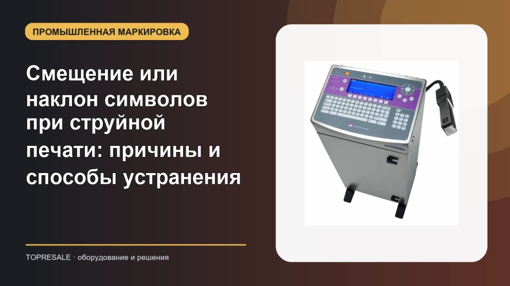 Смещение или наклон символов при струйной печати: причины и способы устранения