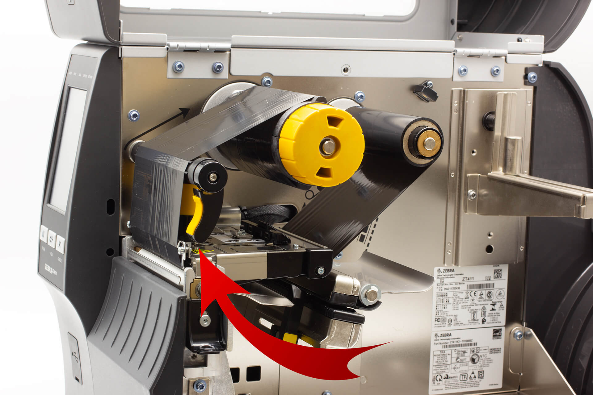 Снятие и установка риббона