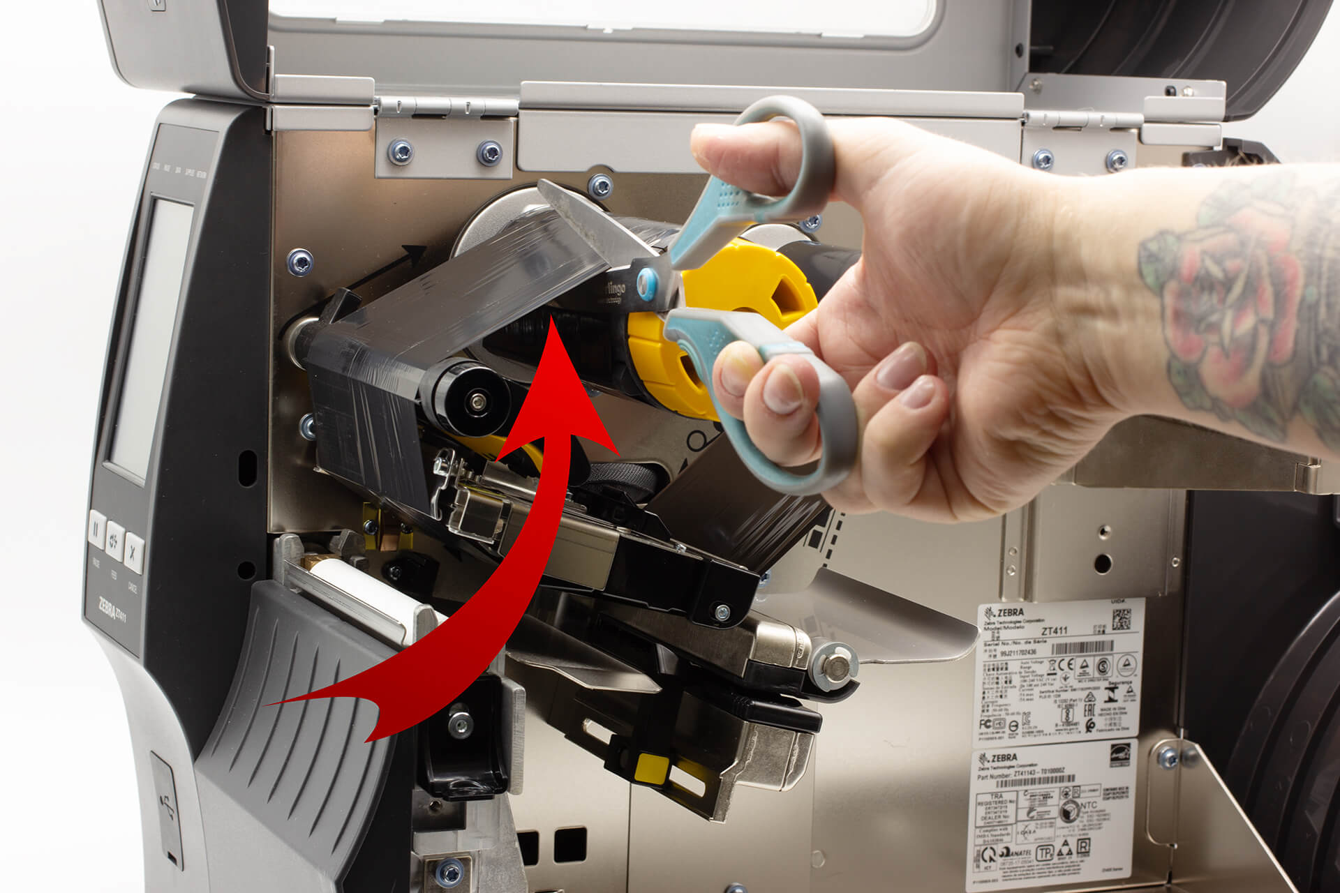 Снятие и установка риббона