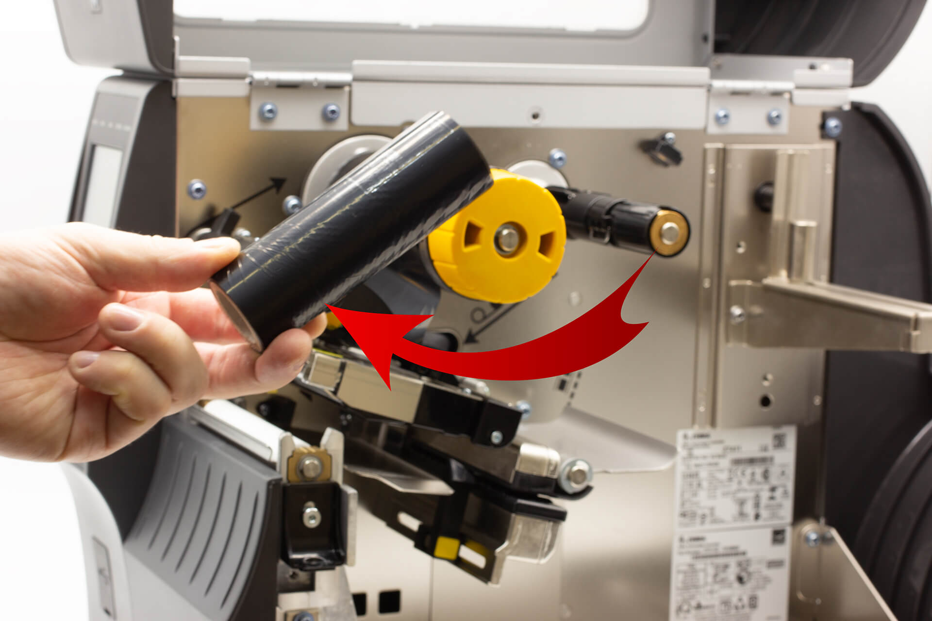 Снятие и установка риббона