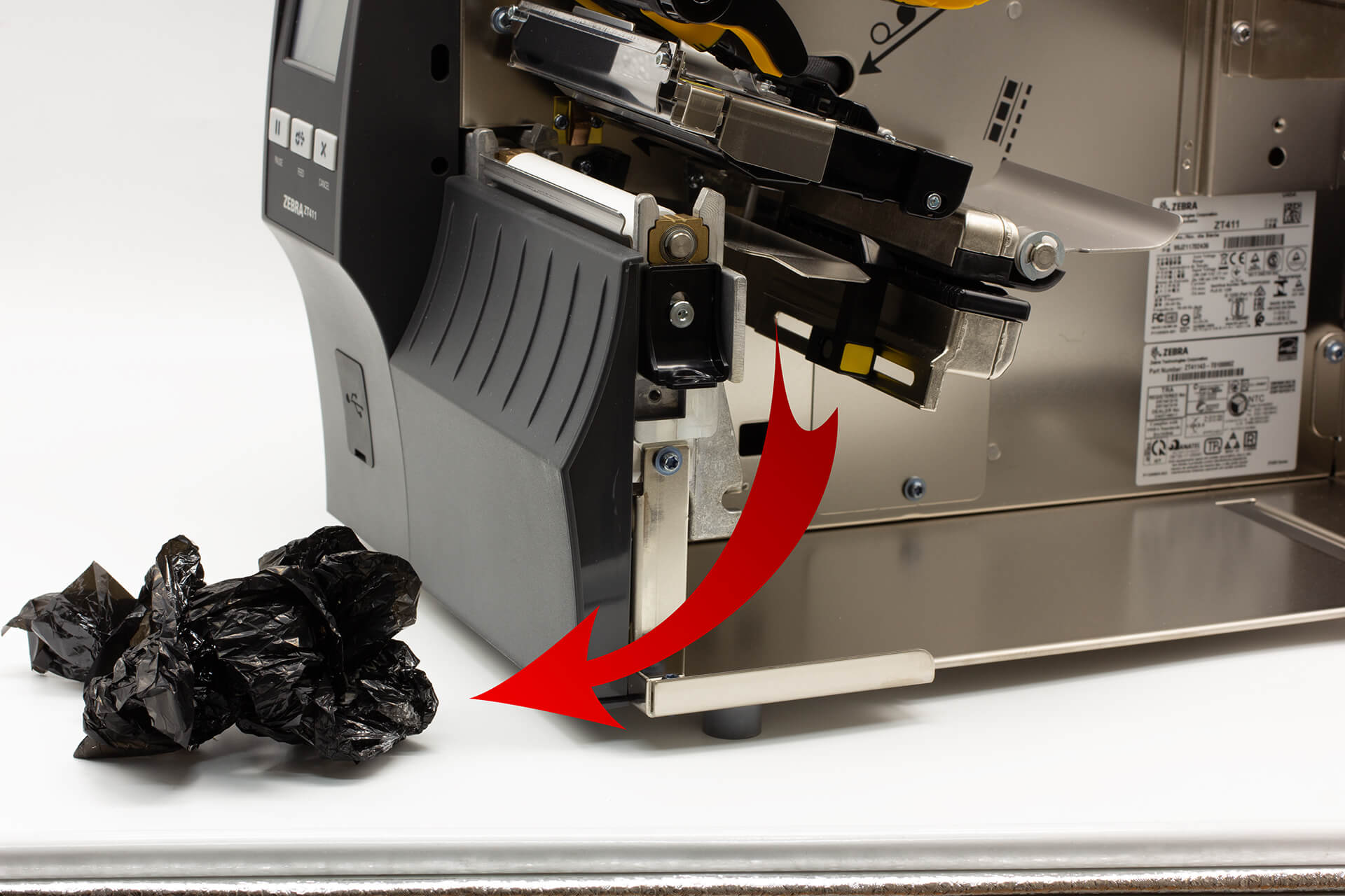 Снятие и установка риббона