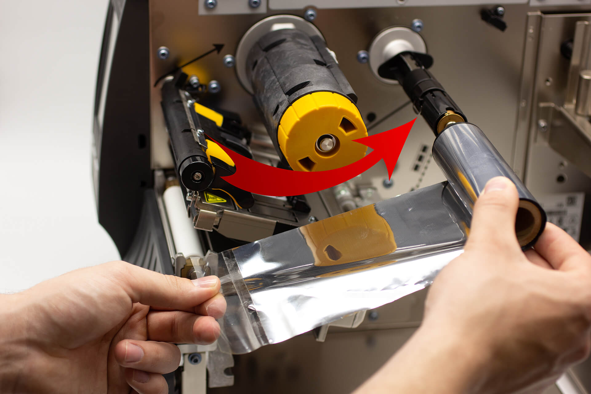 Снятие и установка риббона